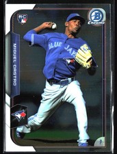 2015 Bowman Chrome #186 Miguel Castro