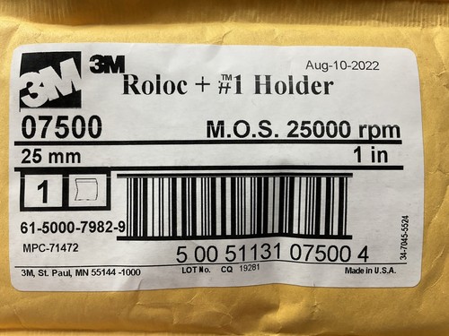 3M 07500 Roloc Disc Pad Holder, 25,000 Max RPM - Bild 4 von 5