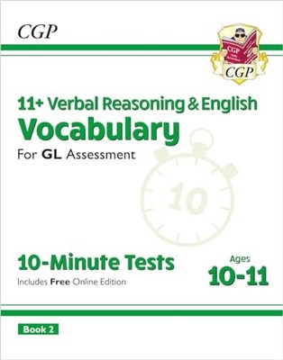 11 GL 10MINUTE TESTS VOCABULARY FOR VERB by CGP Books Paperback Self Help