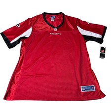 NEW Atlanta Falcons Jersey Womens XL Red NFL Pro Line 365 Rep TC Blank Football