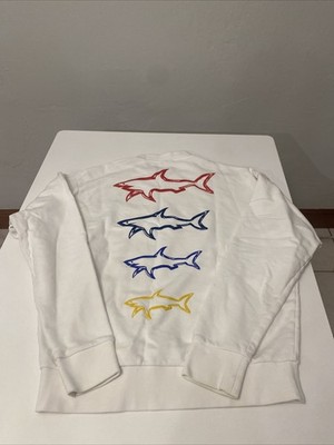 PAUL & SHARK YACHTING EMBROIDERED SWEATSHIRT SWEATER MEN'S SIZE M RARE