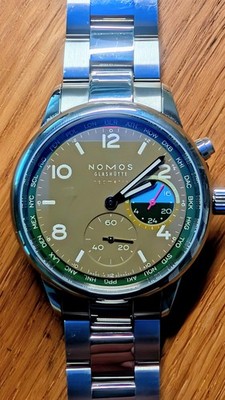 NOMOS Club Sport Neomatik Weltzeit  Jungle'' Ref. 790.S2   175 Exemplare lim.