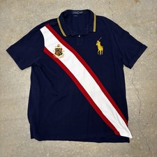 Polo Ralph Lauren Classic Fit Striped Big Pony Collared Button Up Shirt Size 2XL