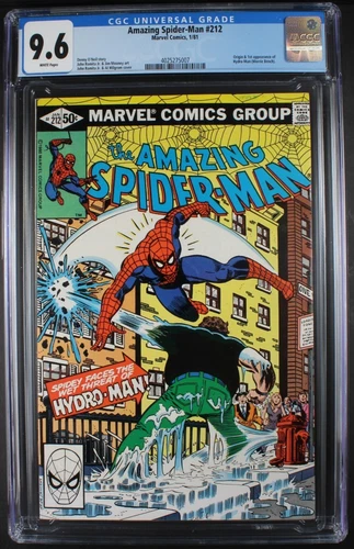 AMAZING SPIDER-MAN  #212 HIGH GRADE!  CGC 9.6 White Pages     4025275007