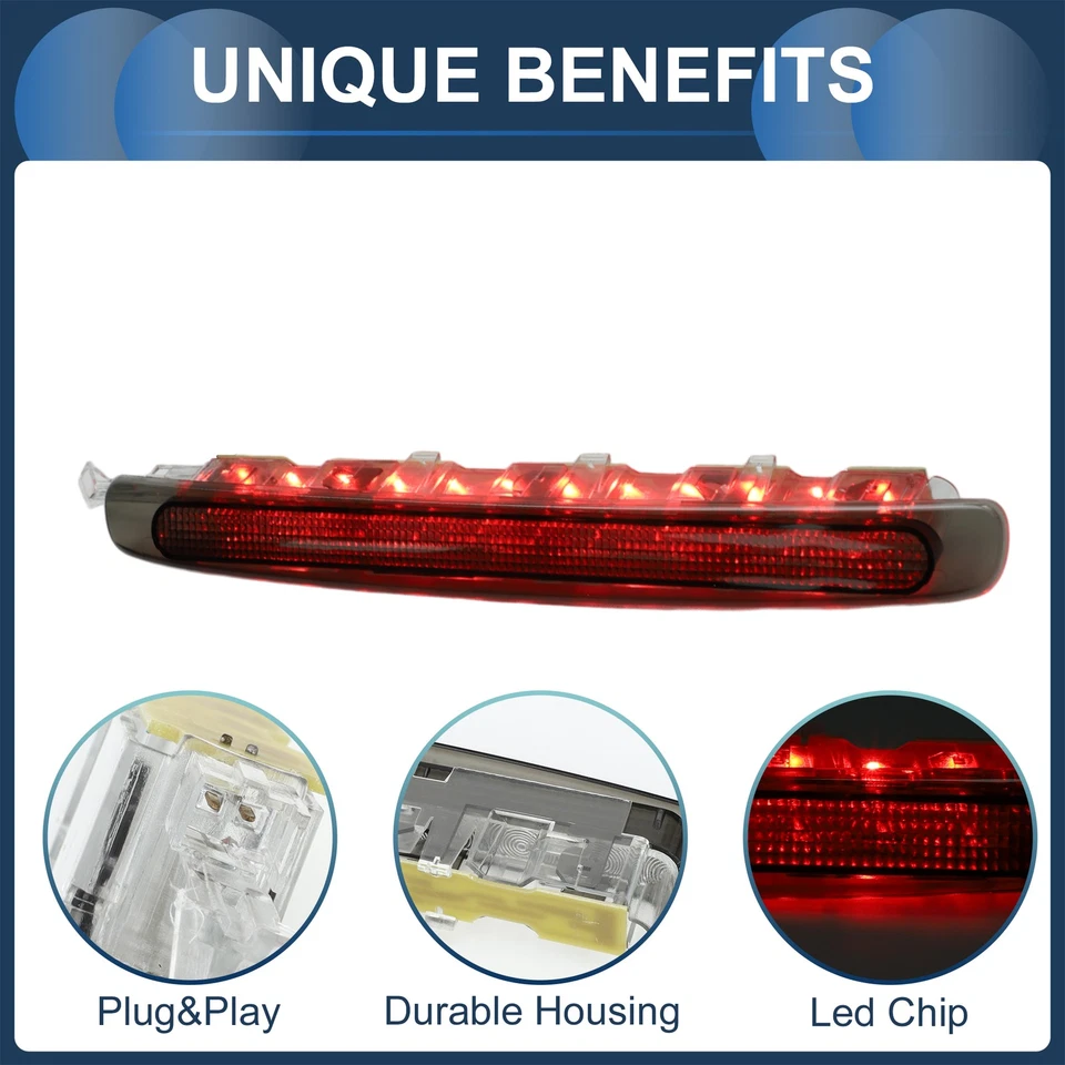 Tercera luz de freno LED para Seat Altea tipo XL 5P 2006-2015 carcasa negra Foto 4 de 4