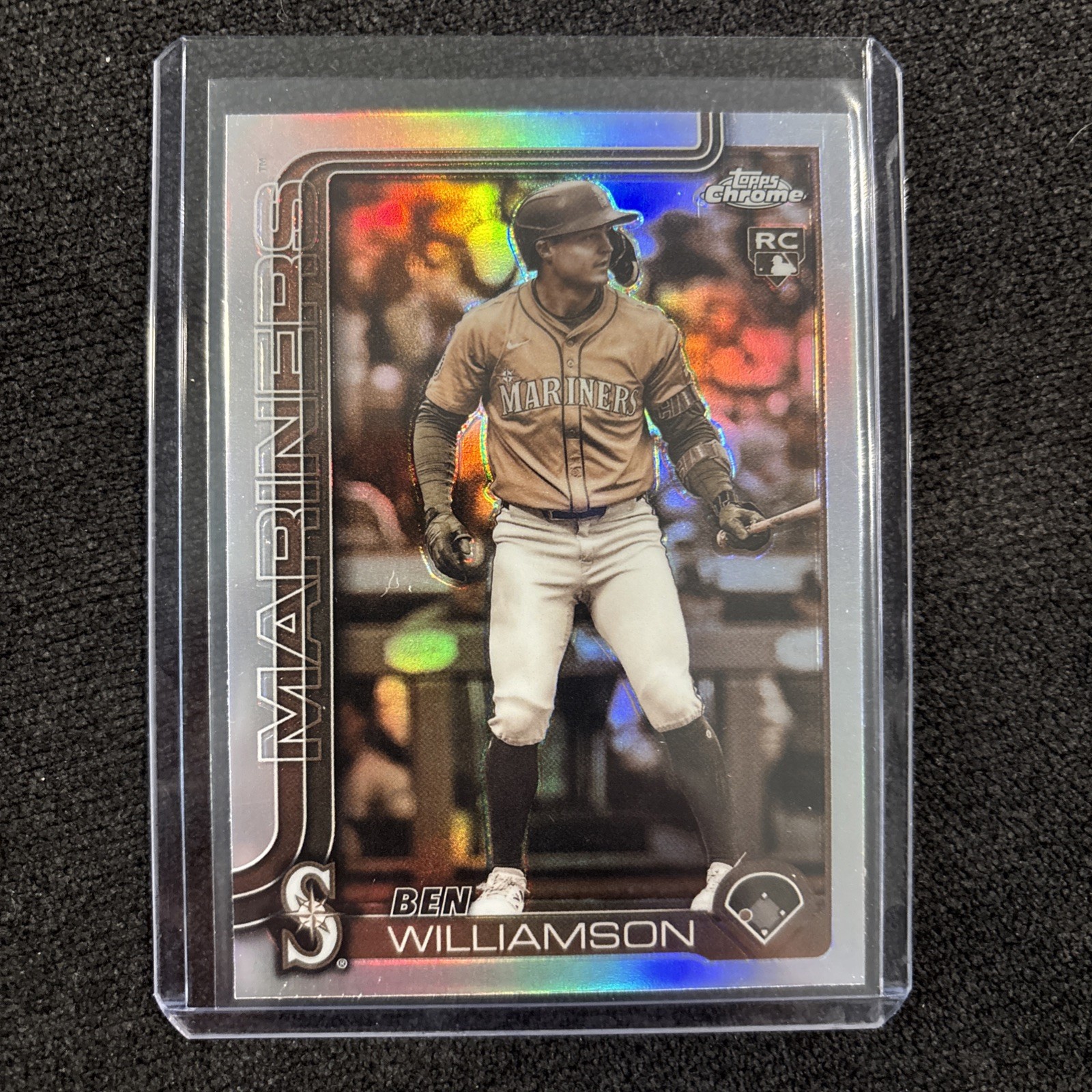 2025 Topps Chrome Update Ben Williamson RC #USC168 SEPIA Refractor Mariners