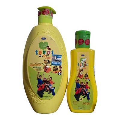 Eden Mama super choice teens glow body lotion and shower gel with vitamins 