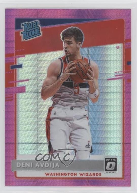 2020 Panini Donruss Optic Rated Hyper Pink Prizm Deni Avdija #159 Rookie RC 00jj