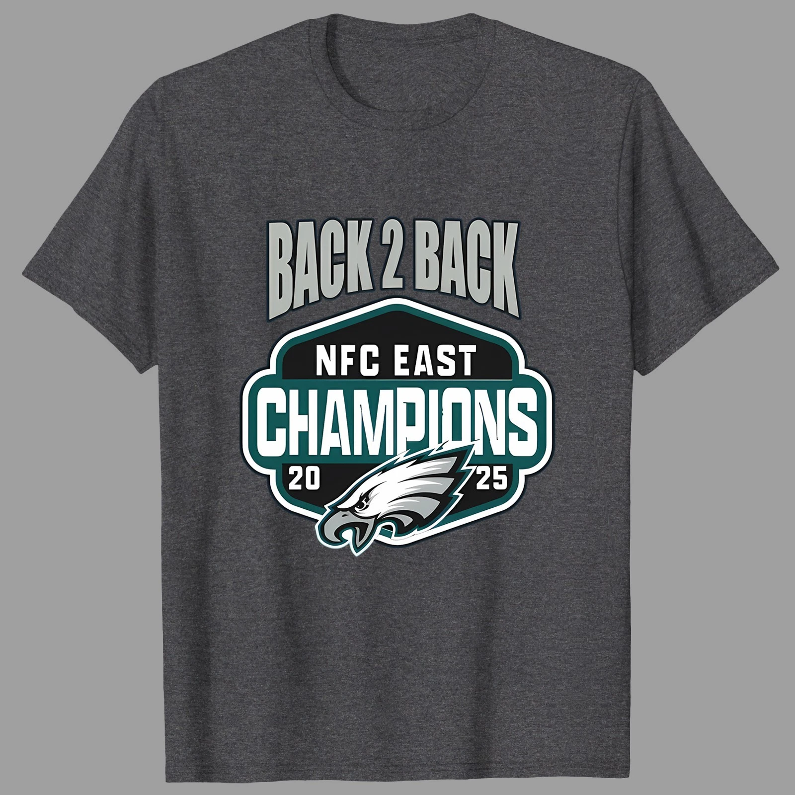 Philadelphia Back To Back 24-2025 NFC East Champion TShirt - Full Size