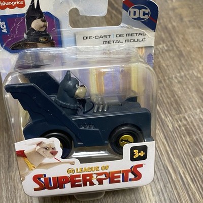 Fisher-Price DC League of Super Pets Disk Launch Ace Figure Set with Dog