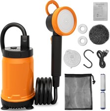 Portable Outdoor Shower Rechargeable Water Pump Shower for Camping Shower Hiking