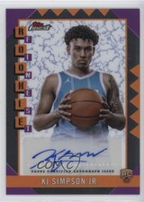 2024-25 Topps Finest Rookie Finest Auto KJ Simpson Jr #RFA-KS Auto 09p1