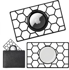 2-Pack Slim Wallet Card Case Holder for Apple AirTag Credit Card Size Black