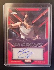 2025 TOPPS CHROME DEADPOOL HENRY CAVILL AS THE CAVILLRINE RED REFRACTOR AUTO 2/5