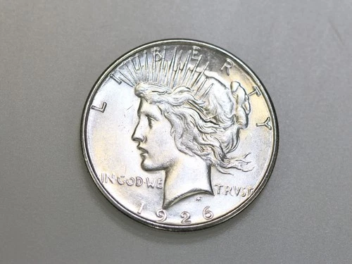 1926-D $1 PEACE SILVER ONE DOLLAR CH/GEM BU