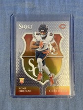 2024 Panini Select - Select Certified Rookies Rome Odunze #10 (RC)