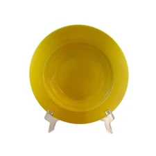 1 Harlequin Homer Laughlin Rim Soup Bowl 8.5" Yellow Vintage EUC