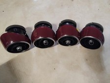 4 buse aération Audi A1 8X Buse D'Air 8X1820902 Argent rouge bordeaux Original