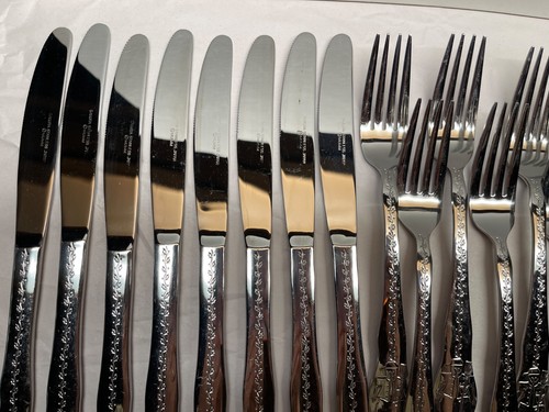 39pc Sakura Snowman Mumm Stainless Flatware Japan-Service for 8 (1 teaspoon shy) - Afbeelding 6 van 16
