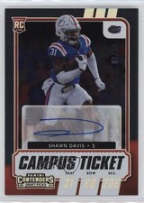 2021 Contenders Draft Picks College Campus Ticket /99 Shawn Davis #224 Auto 11ur