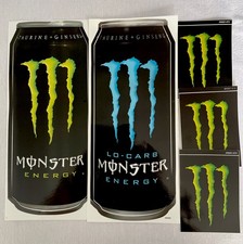 Monster Energy Sticker Can Decal Logo Lot 11.5 X 5 Cans 3-5 Claws New