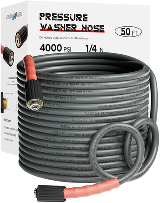 #ad Heavy Duty 50FT Pressure Washer Hose Kink Resistant M22 Fittings 4000 PSI $46.35