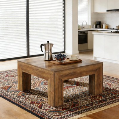 Square Greeting Table,Coffee Table,Cocktail Table,Rustic Accent Center