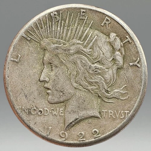 Peace Dollar 1922 S 90% Silver Ungraded Circulated Coin