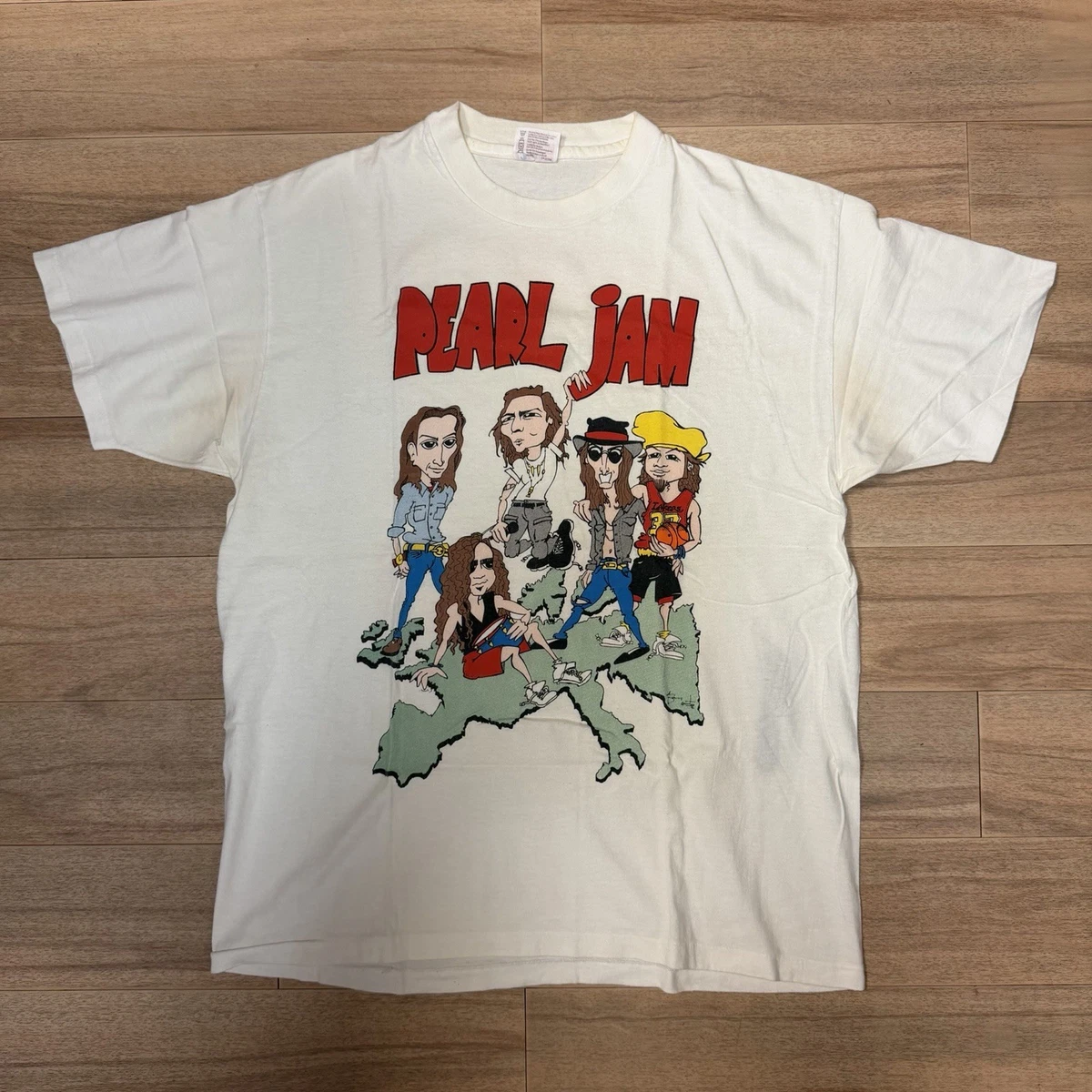 【レア】PEARL JAM W.M.A. POLICE NICE MAN XL Pearl Jam Rare Indiana Pearl Jam Apparel for sale | eBay