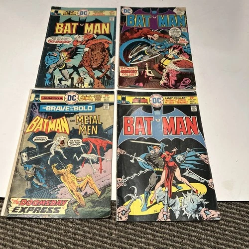 DC Batman Comics Lot Of 4. 1970’s Vintage
