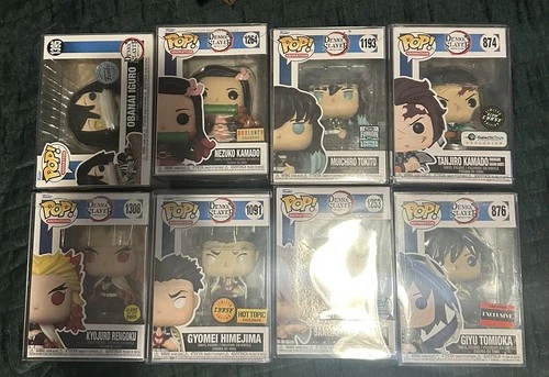 8 Demon Slayer Funko Pop Lot