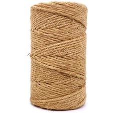 Jute Twine 328 Feet 2.5mm 4Ply Heavy Duty Brown Jute Rope String for Home
