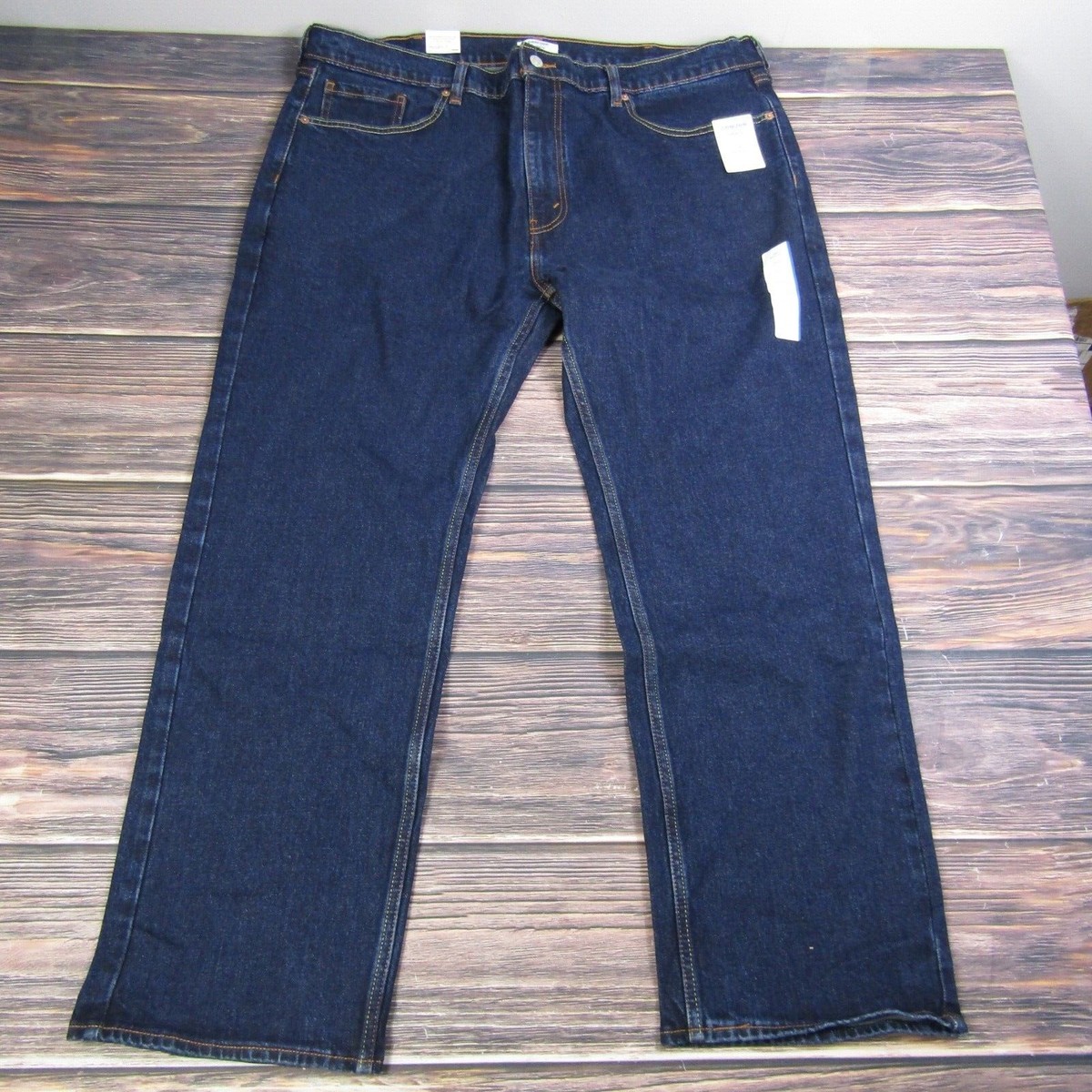 Denizen Levi's NEW NWT Mens 42x30 285 Relaxed Denim Jeans Dark Wash Blue