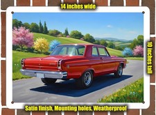Metal Sign - 1965 Dodge Coronet A 990 2 Oil Painting - 10x14 Metal Sign - 1965 Dodge Coronet A 990 2 Oil Painting - 10x14