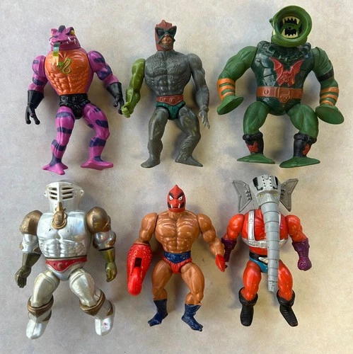 Master of the Universe Vintage 1980s Lot of 6 Figures MOTU Tung Lashor Leech +++