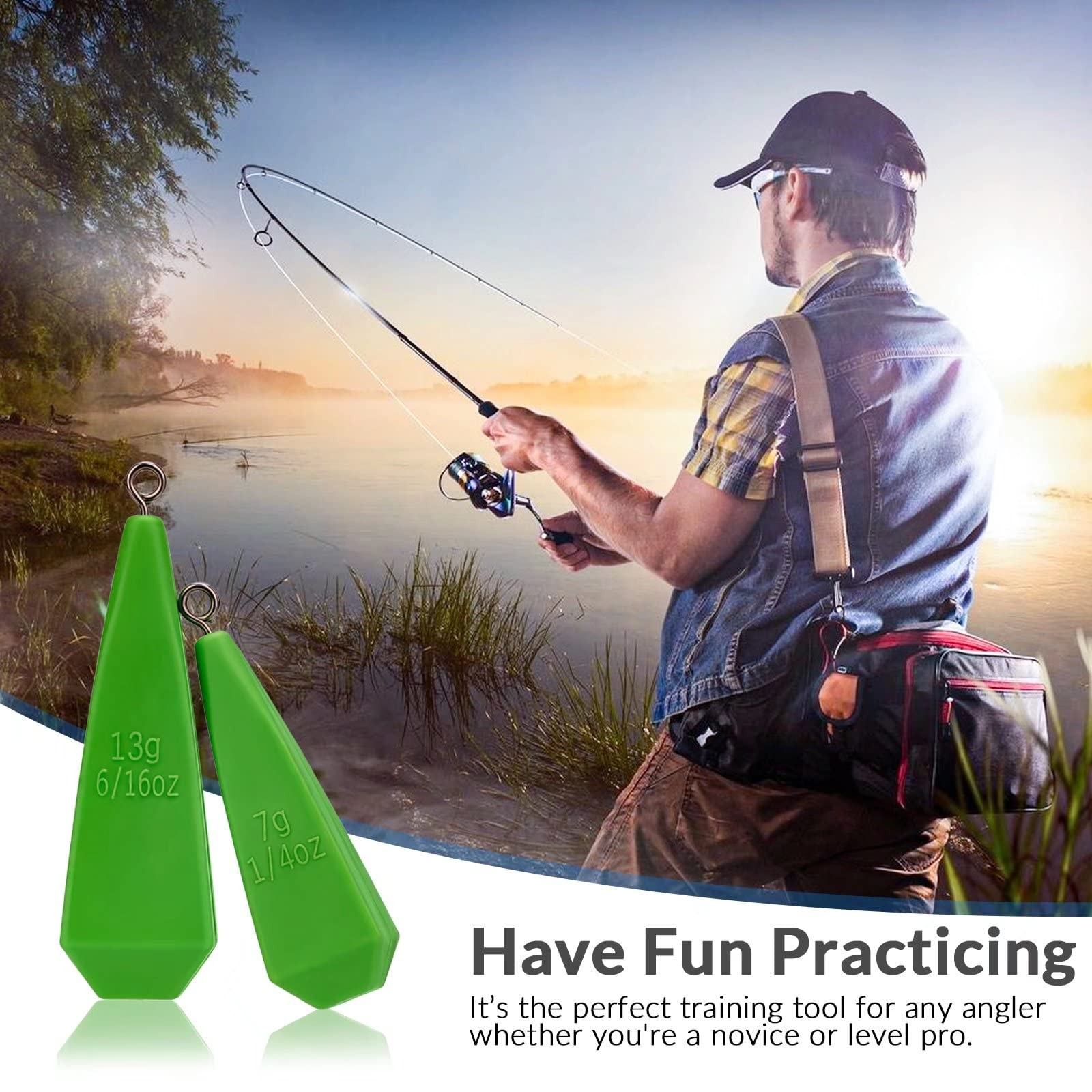 Fishing Practice Plugs for Kids  Improve Casting Skills, 7 Sizes Available - Image 8