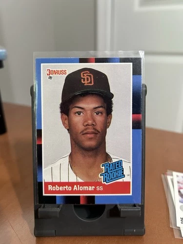 1988 Donruss Roberto Alomar Rated Rookie Card #34 - San Diego Padres