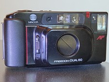 Minolta Freedom Dual 60 AF 35mm Film Camera Point Shoot Auto Focus Flash Japan