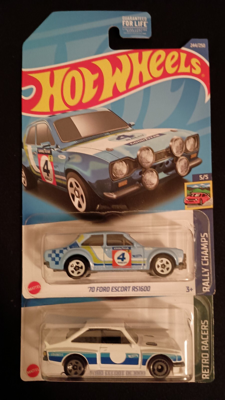 Hot Wheels 1970 Ford Escort RS1600 and RS2000 2-Car Collector Set