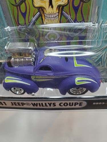 Muscle Machines 1941 Jeep Willys Coupe Purple/Green Matte Finish Diecast 1:64 Sc - Picture 3 of 6