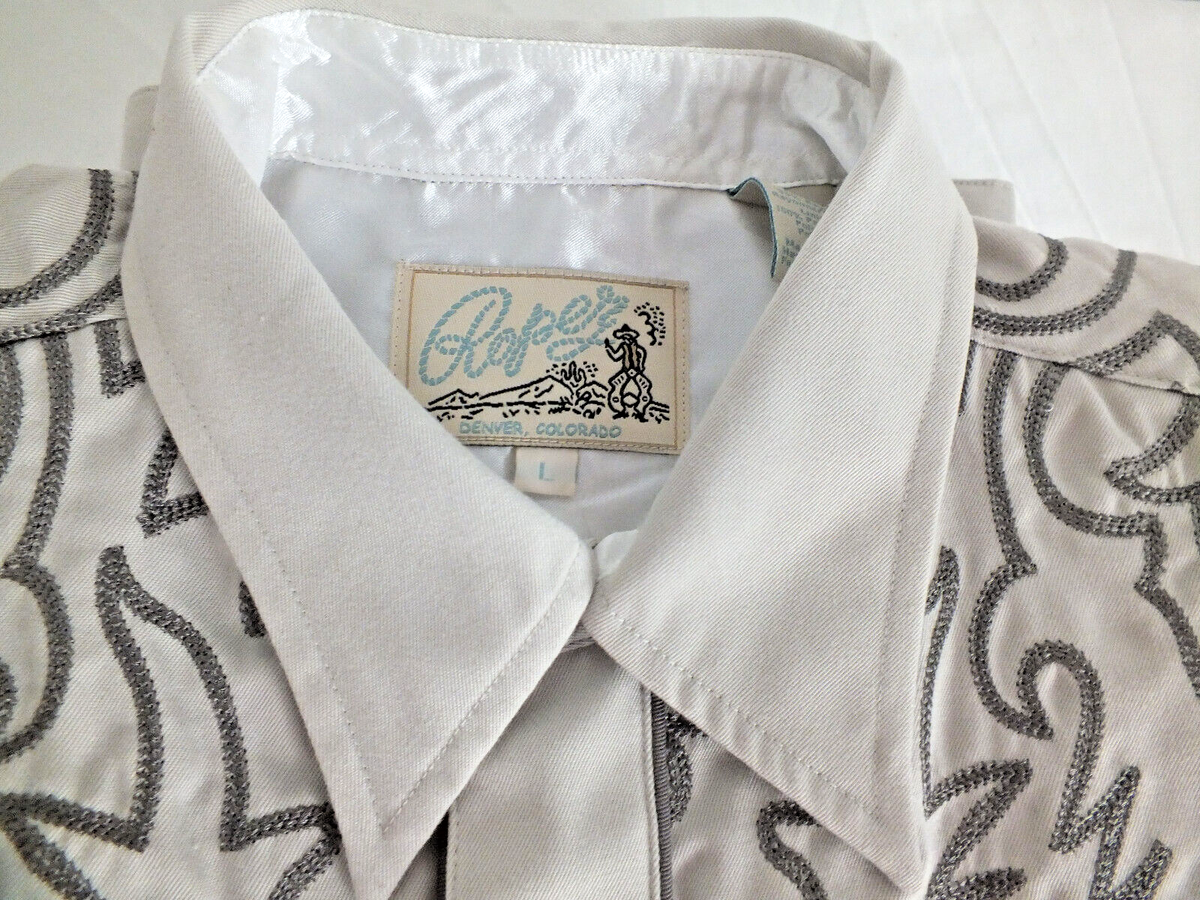 Old West Classic WESTERN Cowboy ROPER circa 1950 L Shirt