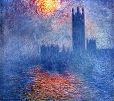 The Parlaiment in London by Claude Monet Giclee Fine Art Print Repro on Canvas