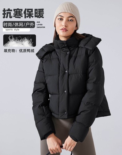 Women Puffer Jacket Quilted Down Hooded Small Medium Large Size 4 6 8 10 12 New - Picture 3 of 48