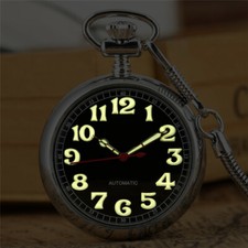 Mens Vintage Mechanical Pocket Watch Retro Windup Luxury Pendant Luminous Gifts