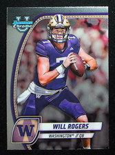 Will Rogers Rookie 2024 Bowman Chrome University Card #185 Washington Huskies