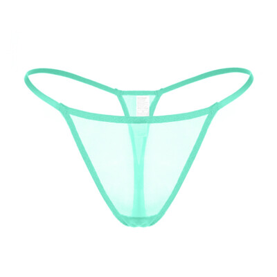Ladies Sheer Low Waist Thongs Panties Sexy See Through G-String Briefs Underwear