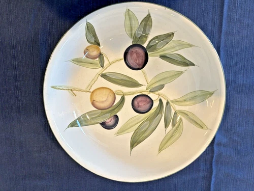 Pier 1 Sorrento Olive Design Large Serving Bowl 12.5" Diameter