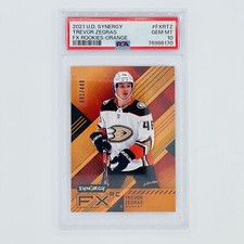 Trevor Zegras PSA 10 POP1 /449 💎  2021-22 UD Synergy FX RC FXR-TZ Orange