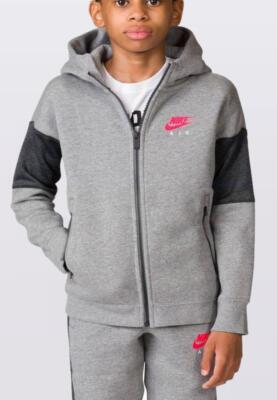Nike Air Jungen NSW Trainingsanzug Full Set Kontrast Hoodie Jogginghose Sweathose 