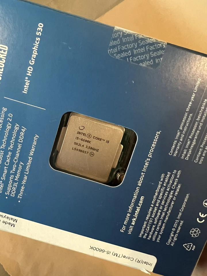 Intel Core i5 6600K 3.90 GHz Quad-Core (BX80662I56600K) Processor - Image 4 of 4